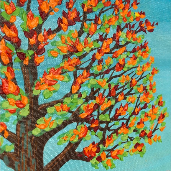 Autumn Trees Original Painting 🍁 Fall Leaves Art - Picture 11 of 12
